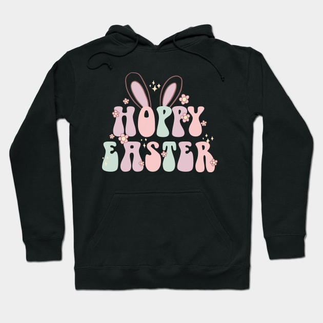 Hoppy Easter cool groovy easter design Hoodie by Yarafantasyart